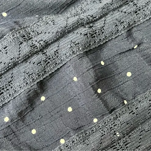 Emily Daniel’s Womens Blue Polka Dot Tunic Blouse Retro Rockabilly Pinup L Size L