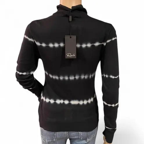 Rails NWT! Iris Midnight Blue White Tie-dye Turtleneck Top Shirt Womens Size XS