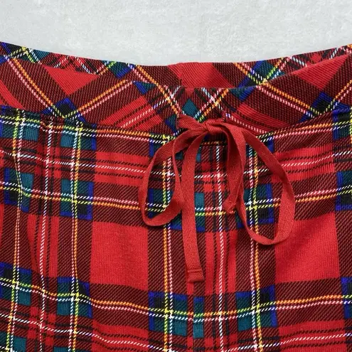 Source Unknown Red Tartan Plaid Pajama Pants Women's Large Holiday pjs - Image 7