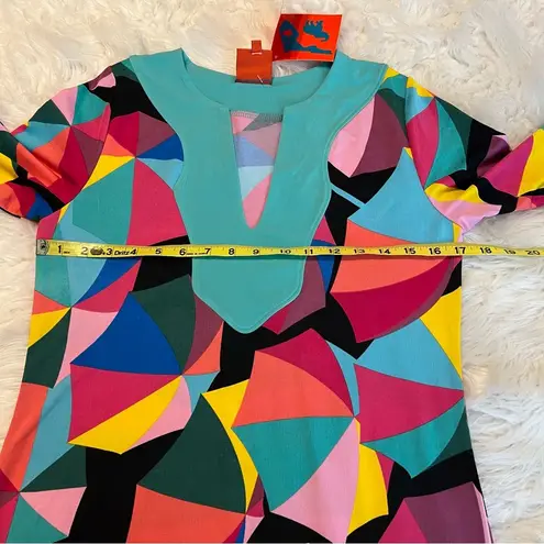Tracy Negoshian Jordan Sunshade Dress Size XS Beach Umbrella Novelty Print Vacay