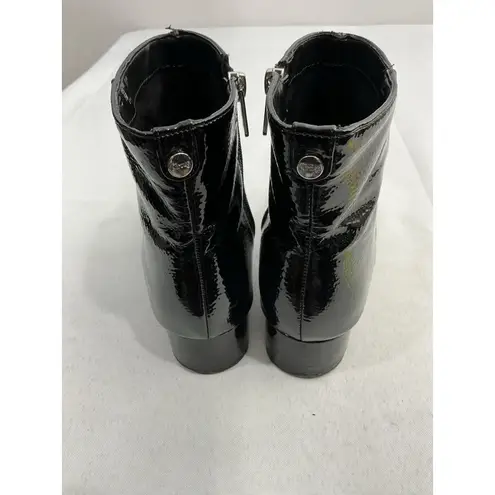 Womans Circus Lyndsey Booties 7 M Black Side Zip Small Heel