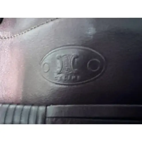 CELINE Hobo Purse Brown Leather XL Vintage