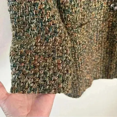 Vintage Green Mountain Mercantile Tweed Blazer Women’s Sz 12 Made In Usa Formal
