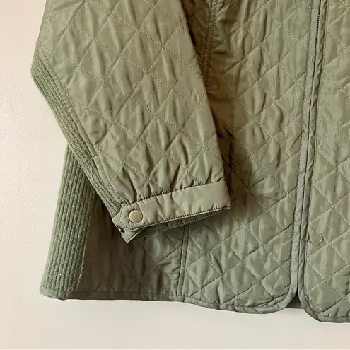 Woman Within  | Olive Green Quilted Jacket Sz 22/24