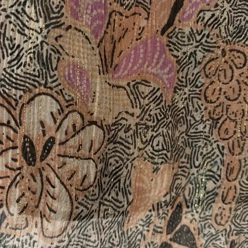 Ulla Johnson NEWUlla Johnson Lara Blouse Silk Ruffle Floral Birds of Paradise Ivory Size 8