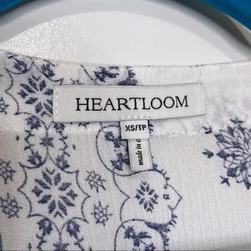 Heartloom Abri Lace Up Tank Top in Mykonos Print