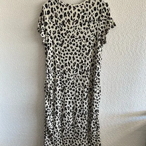 Time And Tru Maternity Women’s Leopard Short Sleeve Midi Dress Size XL (16