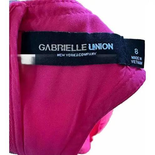 New York And Company Gabrielle Union Women Pink Sleeveless Blouse 8