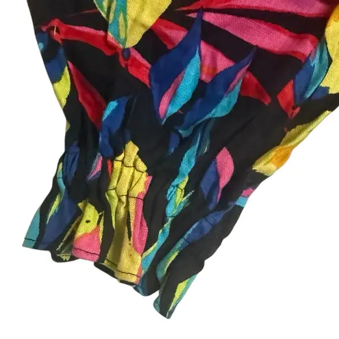 NWT Tabitha Brown x Target Lemon Print Bardot Top Women’s Size Medium Black