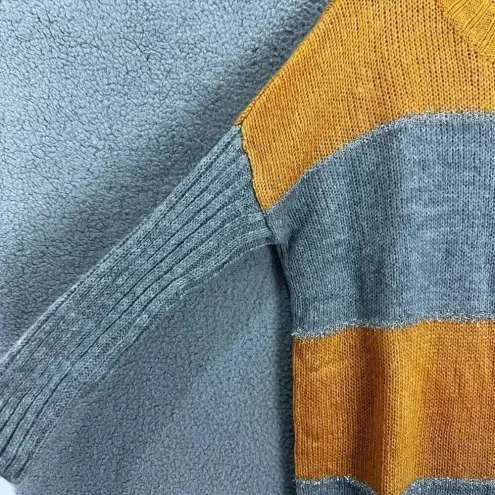 SheIn  sweater‎ dress womens small orange gray colorblock oversized boho layers