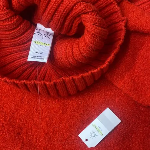 Aerie Offline by  Red Chillside Oversized Turtleneck Sweater medium NWT