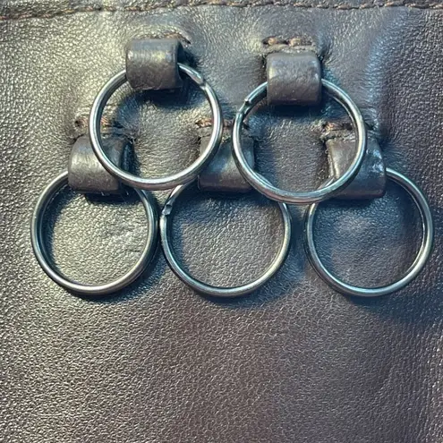 Bottega Veneta Intrecciato Leather Key Case Dark Brown - Preowned