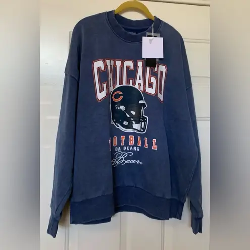 NFL Chicago Bears Blue Oversized Women’s Sweatshirt in Size Small