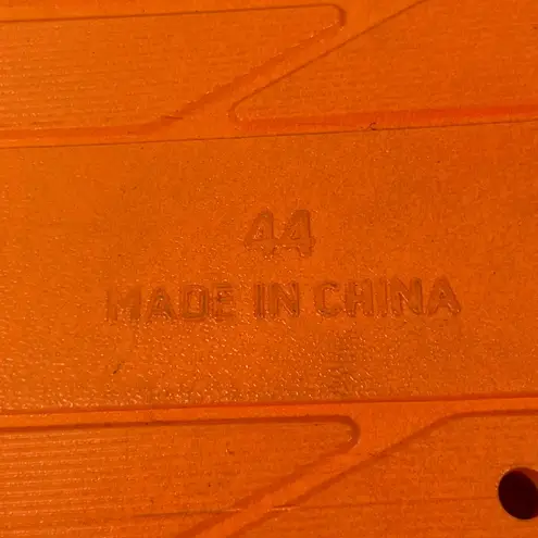 None Faux Fur Slides Women’s SZ 9 EU 44 ORANGE NEW