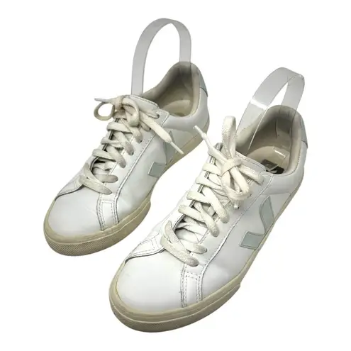 VEJA Esplar Leather White Sneakers Size 38 (US 7)