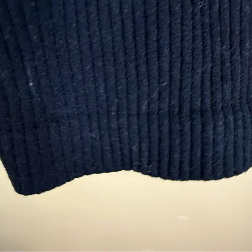 Sincerely Jules Size XL Ribbed Knit Crop Top Embellished Jewels LS Black Silver