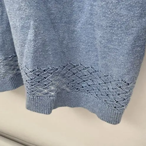 Motherhood Maternity Sweater Womens Blue Long Sleeve Hooded Pullover Cotton L Size undefined