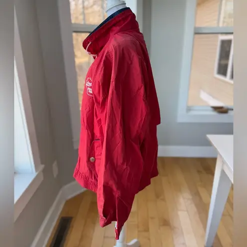 Vintage Norman Todd Coca Cola Red Blue Windbreaker Jacket 80’s 90’s Size Medium