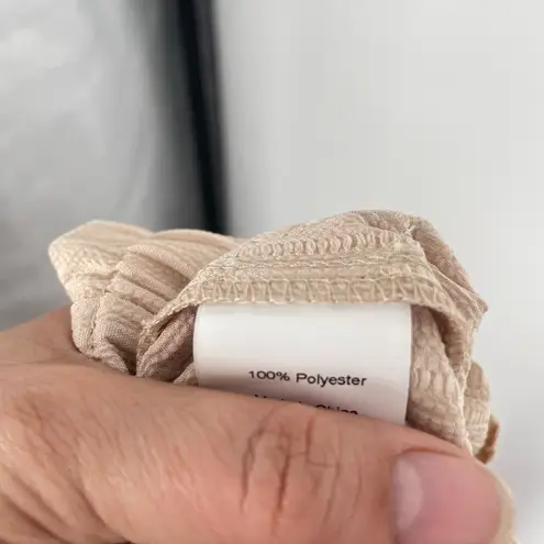 Allegra K Women's Pockets Tie Knot High Waist Wide Leg Paperbag Pants Size M