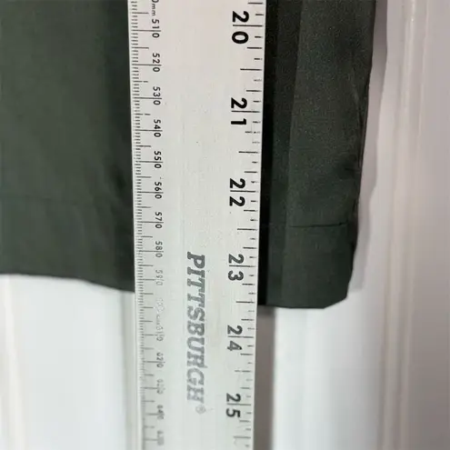 Paul Harris Design Silk Blouse Small Sage Green Short Sleeve Minimalist Top