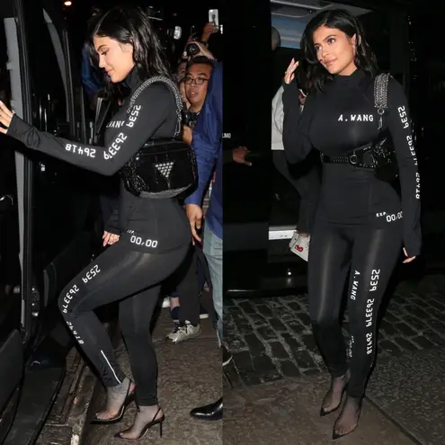 Alexander Wang Black Credit Card Technical Jersey Top