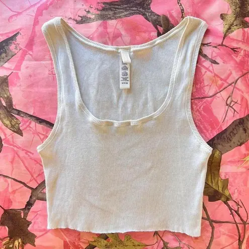 SKIMS cotton rib tank in bone