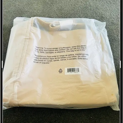 Tan Faux Pebbled Leather Shoulder Bag