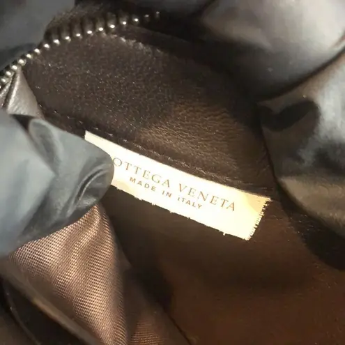 Bottega Veneta Brown Intrecciato Weave Lambskin Full Zip Long Wallet Clutch