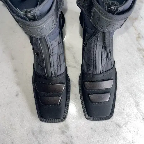 New MM6 Maison Margiela Black Moto Boots Size 5