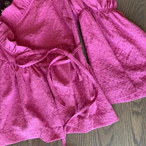 byTiMo Bubble Wrap Blouse in Pink Size XS