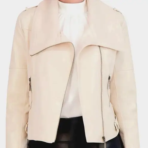 Ookie & Lala Faux Leather Mix Quilt Drape Jacket