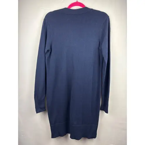 D & Co. Navy Blue Long Cardigan Sweater XS Petite Size undefined