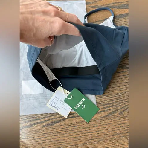 Halara UltraSculpt Cropped Yoga Tank Top Carbon Blue XS NWT