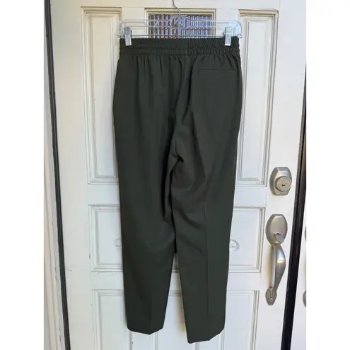Everlane  The Italian GoWeave Easy Pull‎ On Pants In Green 100% Wool Size 0 - Image 2