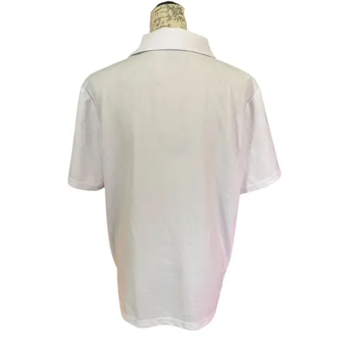 32 Degrees Heat 32 Degrees Cool Womens White Polo Shirt Size Large NWOT