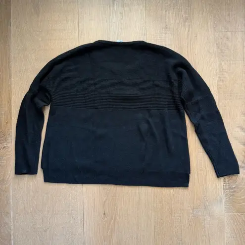 Helmut Lang Black Wool & Rabbit Sweater