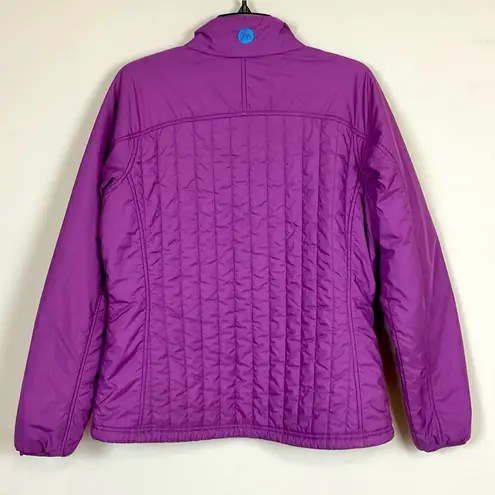 Marmot  Quilted Purple Jacket Coat Full Zip Sz Large Outdoor Hiking