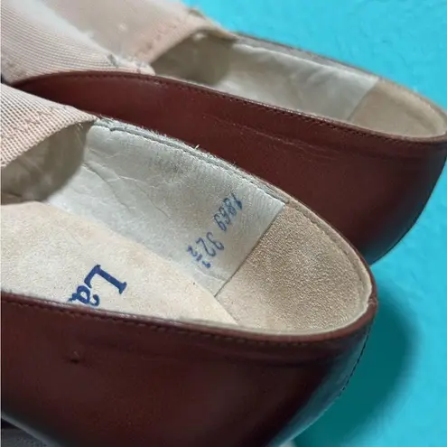 LaDuca 1869 Dance Ballroom Character shoes heels Sz 32.5 Brown
