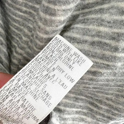 James Perse Striped Relaxed Fit Tunic Top Gray White Size XL 4