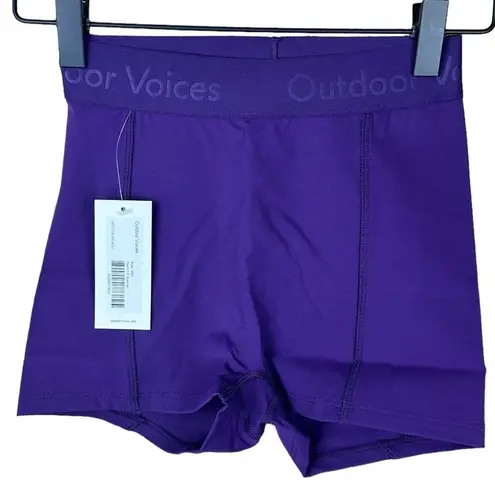 Outdoor Voices Outdoor‎ Voices SuperForm 1.5" Bloomer Acai XXS NWT