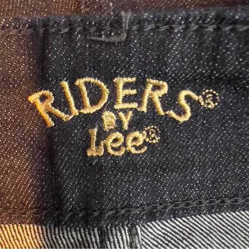 Riders By Lee  Size 8 (M) Dark Blue Denim Slender Stretch Capri 5 Pockets