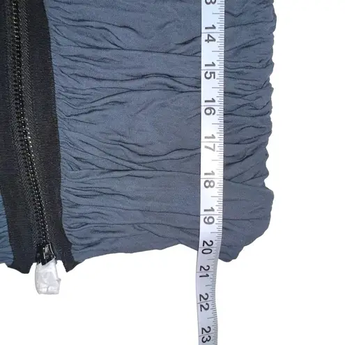 Reiss NWT Tamara Ruched Zipper Pencil Teal Skirt US 6