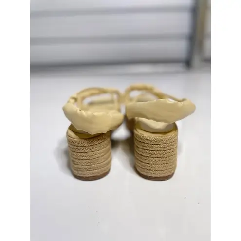 Equitare Kinga Espadrille Sandal Cream Womens Size 40 Tan