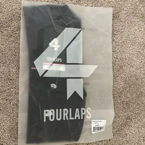 FOURLAPS NWT Vitality Sports Bra Black M