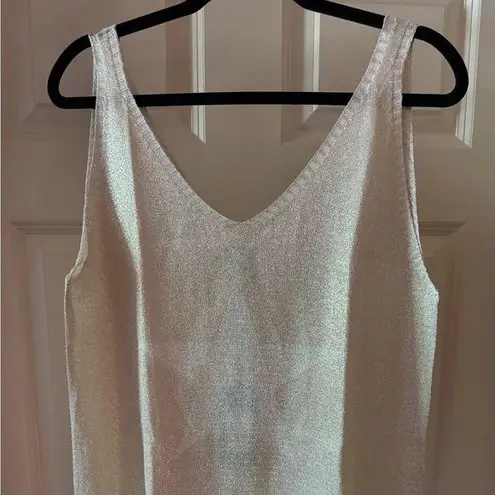 Gold Shimmer Camisole Top with V