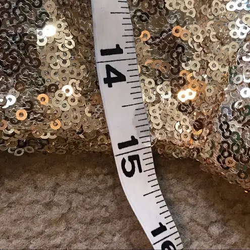 Red Clover Boutique Mint Green Sequin Formal Small Gold