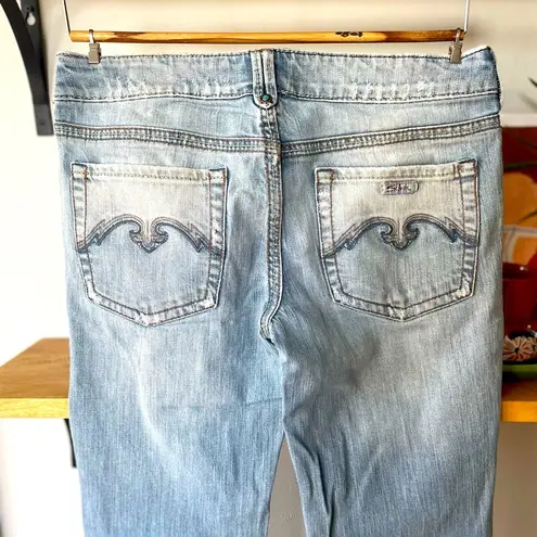 Silver Jeans Vintage Y2K Western Glove Works Low Rise Flare Leg Jeans Size 28