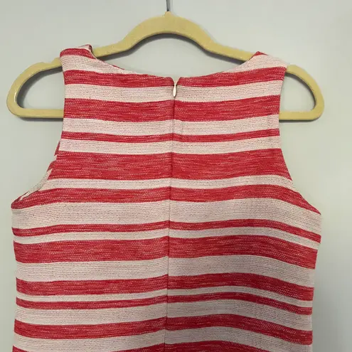 Cupcakes and Cashmere Athena Red White Striped Sleeveless Dress