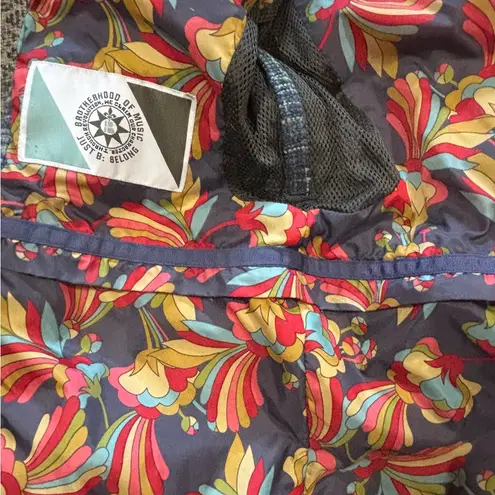 B by Burton Wool Blend Tweed Large – Hooded, Floral Lining, Warm Snowboard Coat Gray