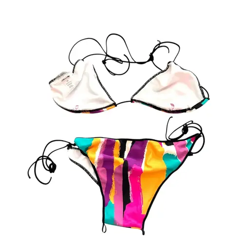 Vanessa Mooney VANESSA MOONEY The Aubrey Tie Bikini Set NWOT XS